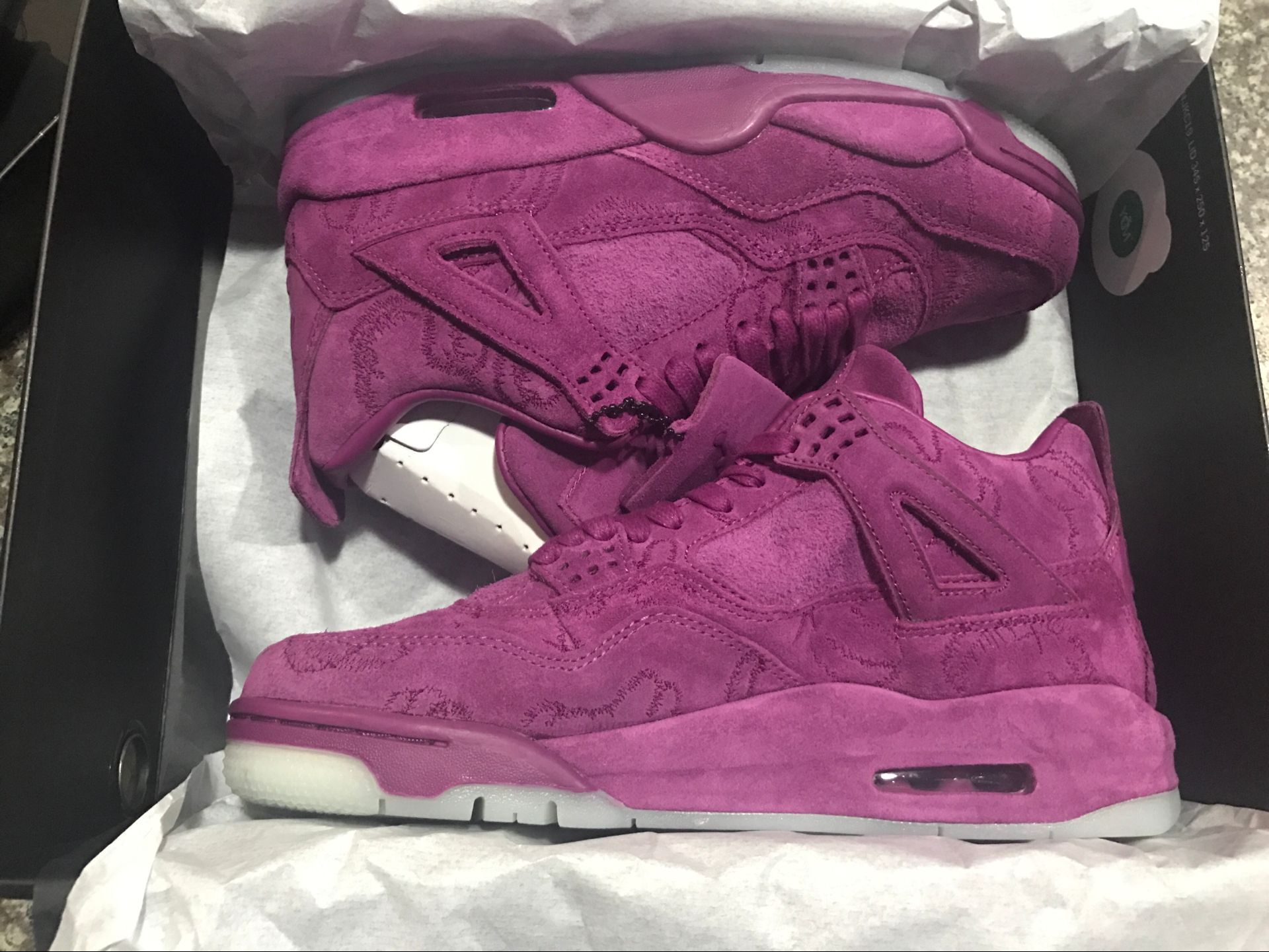 Air Jordan 4 Graffiti Purple Lover Shoes